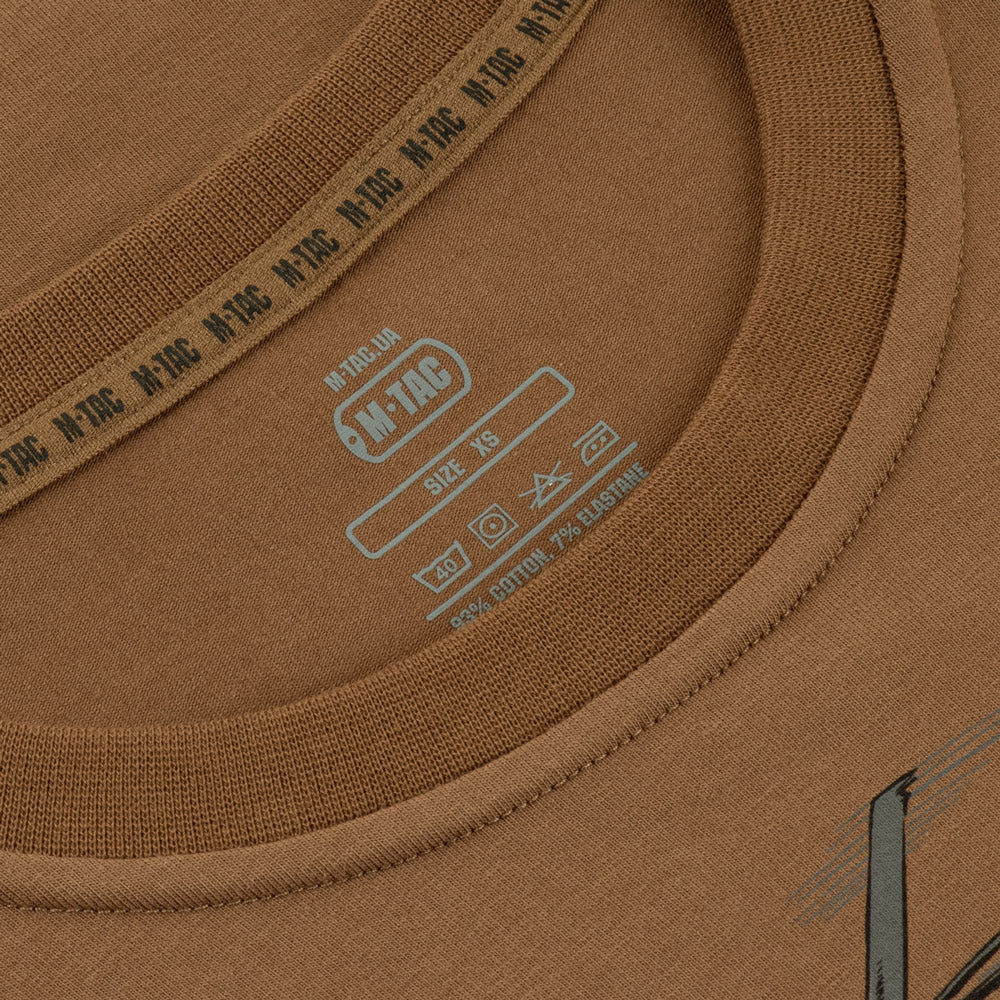 Tricou M-Tac Surf Club - Coyote Brown, Bumbac Elastic