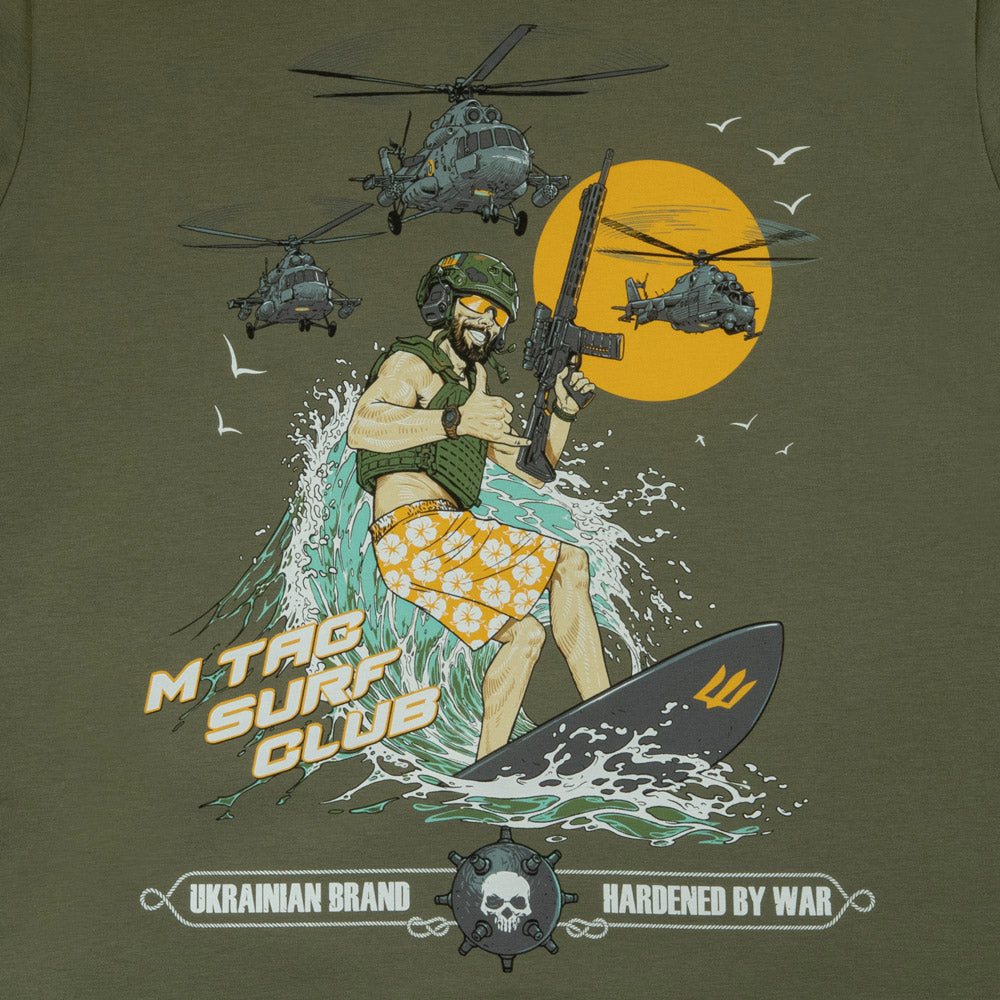 Tricou M-Tac Surf Club - Light Olive - Stil & Rezistență