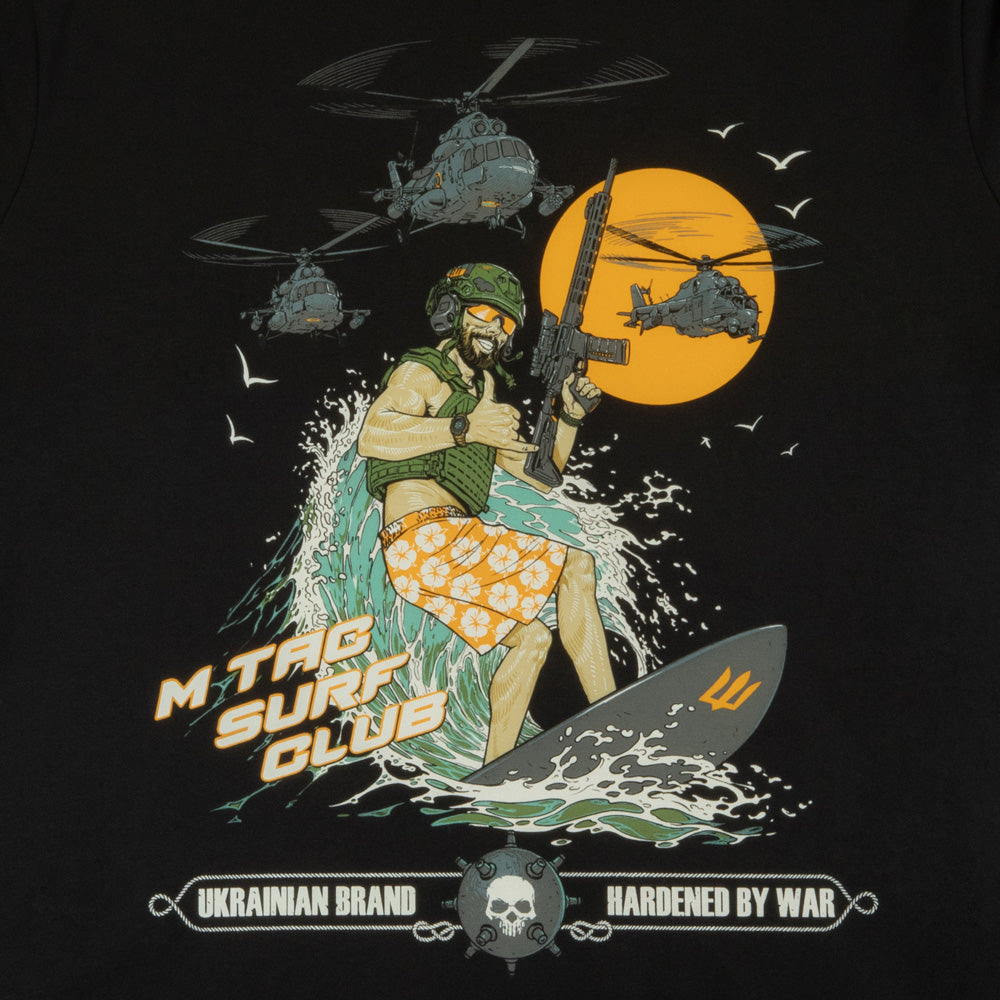 Tricou M-Tac Surf Club - Negru, Spiritul Victoriei