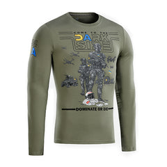 Tricou M-Tac UA Side Mânecă Lungă - Olive Deschis