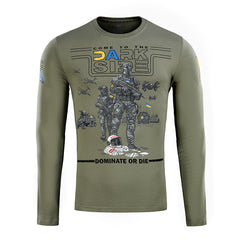 Tricou M-Tac UA Side Mânecă Lungă - Olive Deschis