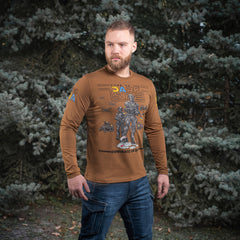 Tricou M-Tac UA Side Manecă Lungă - Coyote Brown Go Dark Side
