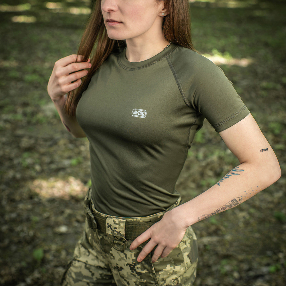 Tricou M-Tac Ultra Light Polartec Lady - Army Olive