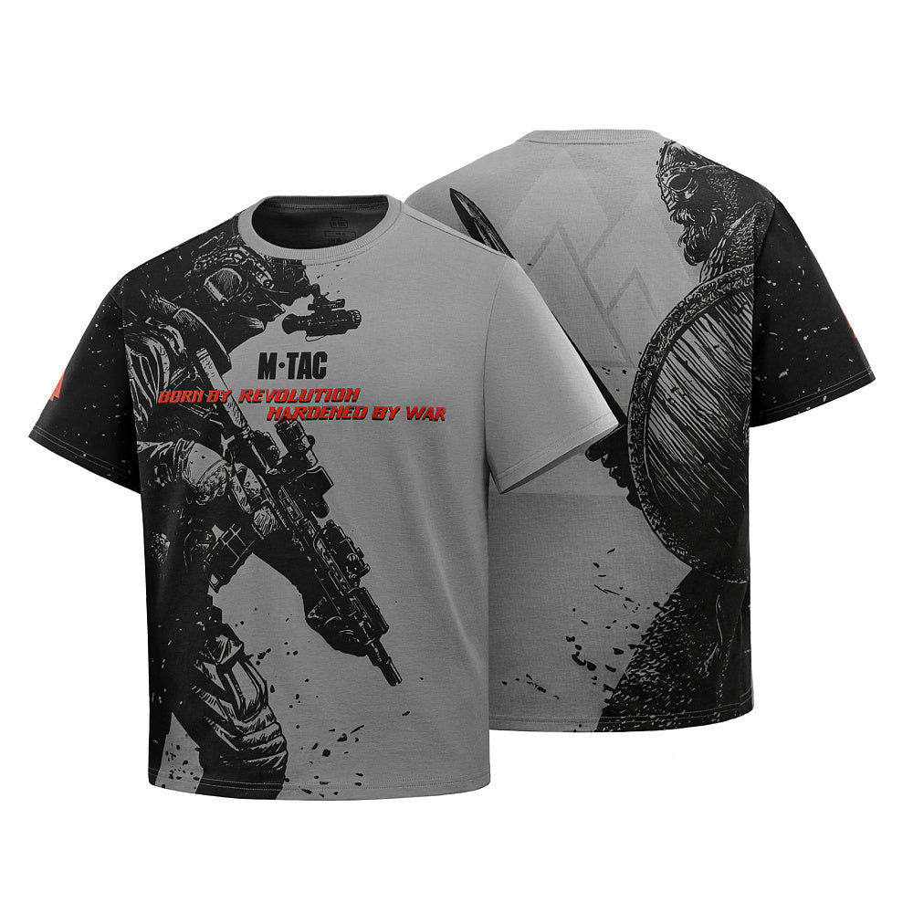 Tricou M-Tac Warrior - Gri Deschis (Oversize)