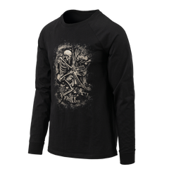 Tricou Mânecă Lungă Helikon-Tex Fight to the Grave Negru Bumbac