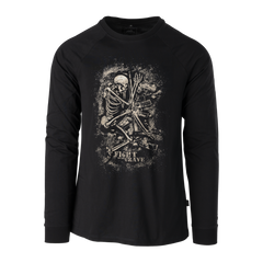 Tricou Mânecă Lungă Helikon-Tex Fight to the Grave Negru Bumbac