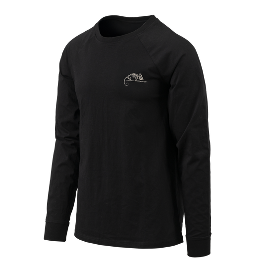 Tricou Mânecă Lungă Helikon-Tex Logo Clasic Negru
