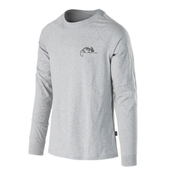 Tricou Mânecă Lungă Helikon-Tex Logo Mid Grey Melange