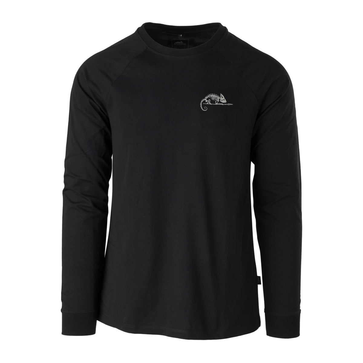 Tricou Mânecă Lungă Helikon-Tex Logo Mid Grey Melange