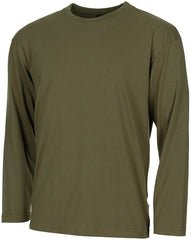 Tricou Mânecă Lungă US Oliv MFH - 100% Bumbac, 170g/m²