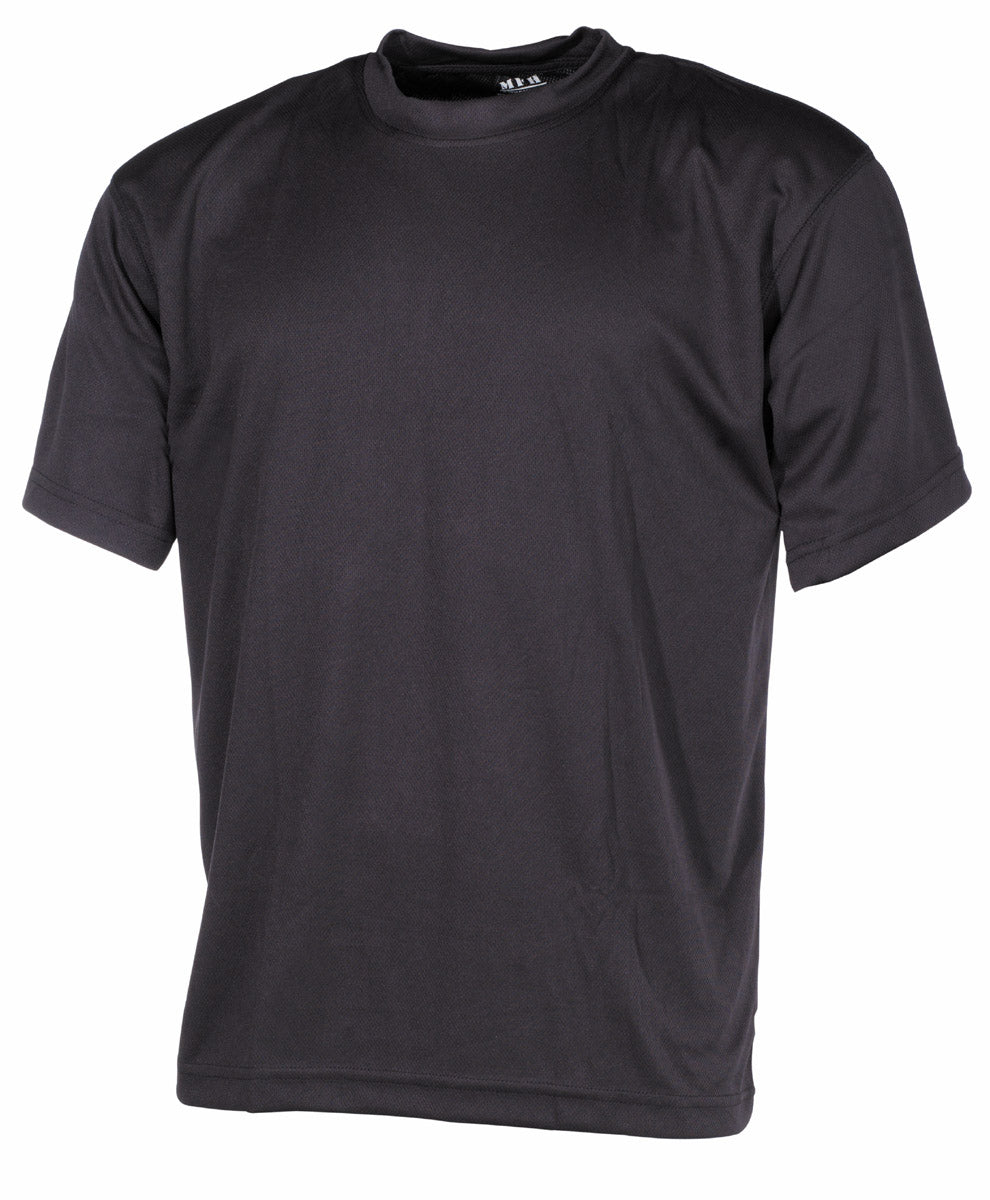Tricou Mânecă Scurtă Tactical Negru MFH - Uscare Rapidă, Respirabil