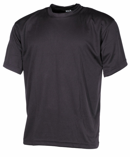 Tricou Mânecă Scurtă Tactical Negru MFH - Uscare Rapidă, Respirabil