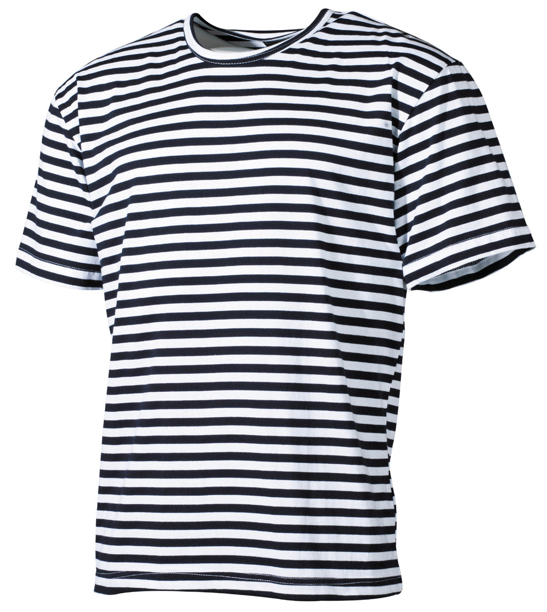 Tricou Marin Rus Alb-Albastru MFH - 100% Bumbac, 160g/m²