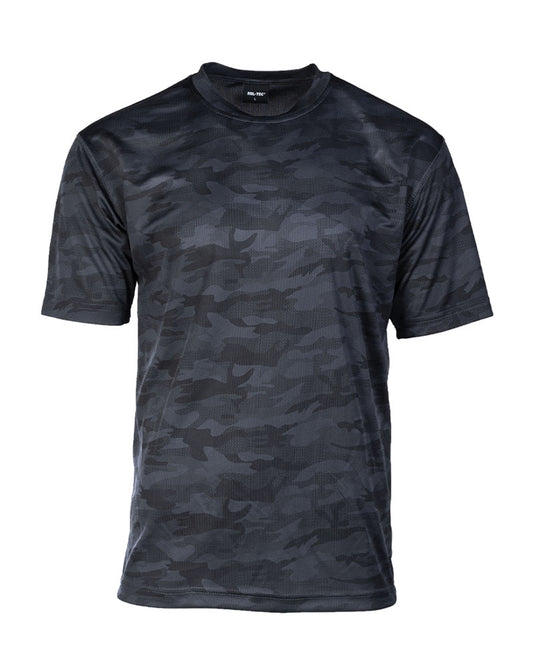 Tricou Mesh Mil-Tec – 100% Poliester, Uscare Rapidă, Dark Camo