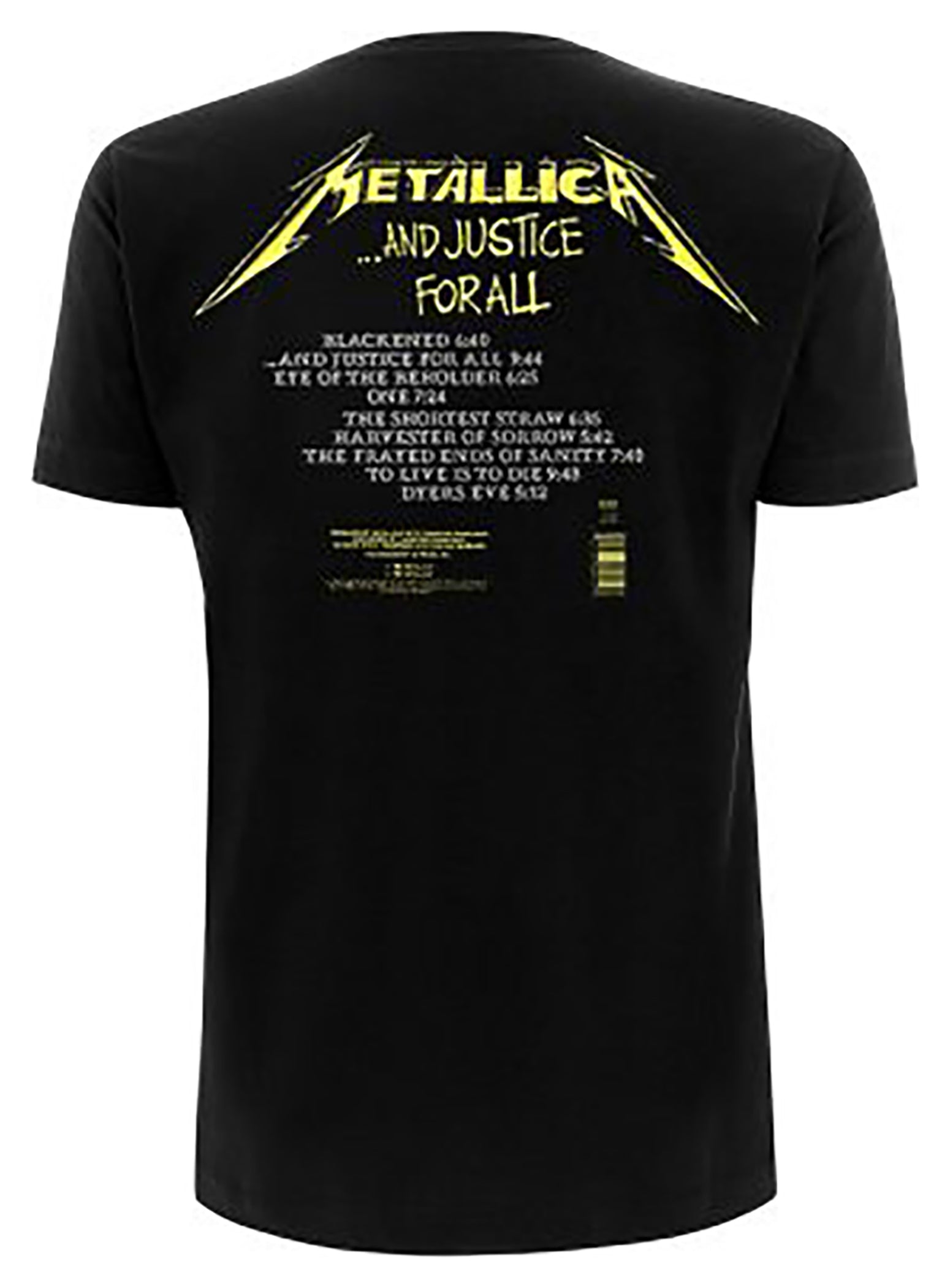 Tricou Metallica And Justice For All - Bumbac, Unisex