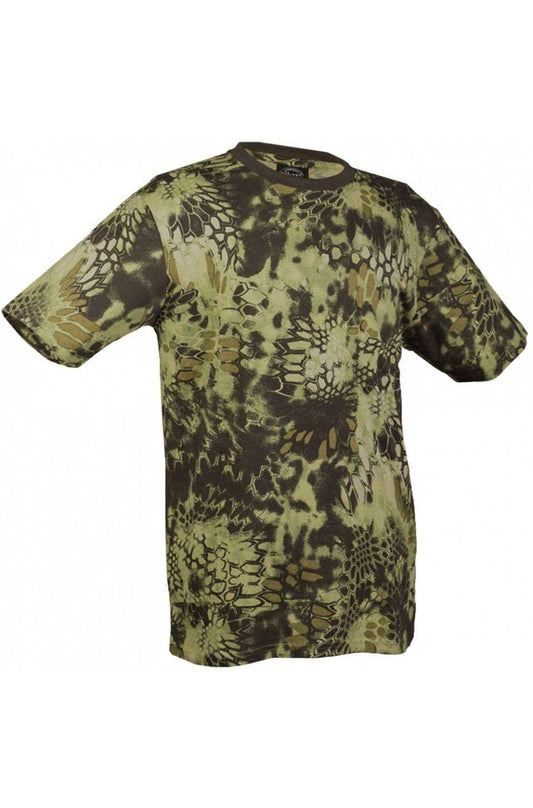 Tricou Mil-Tec – 100% Bumbac, 140–145 g/m², Camuflaj Mandra Wood