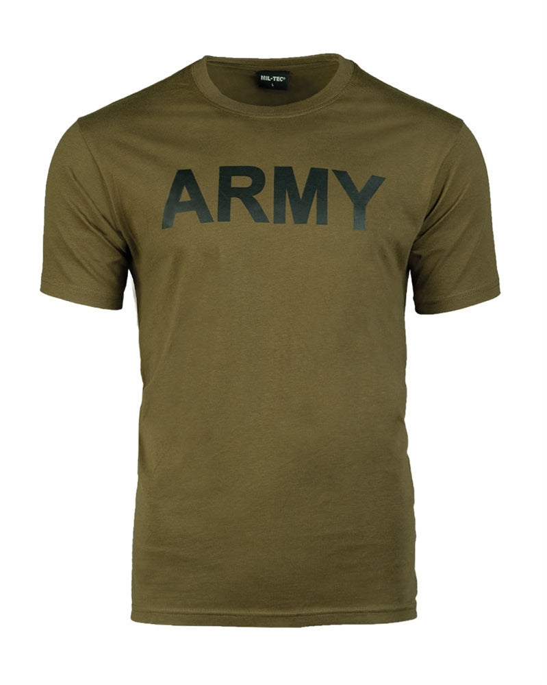Tricou Mil-Tec Army – Bumbac, 145 g/m², Oliv