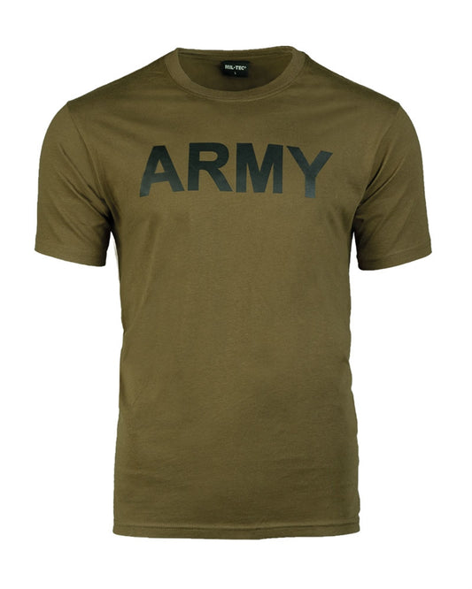 Tricou Mil-Tec Army – Bumbac, 145 g/m², Oliv