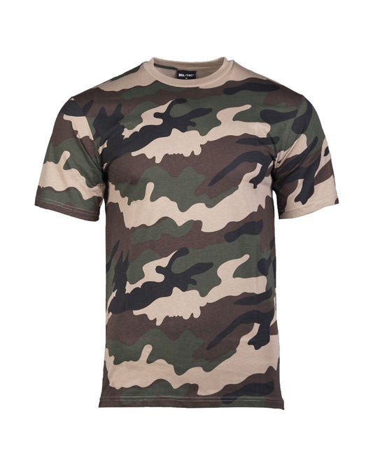Tricou Mil-Tec Camuflaj CCE – 100% Bumbac, 145 g/m²