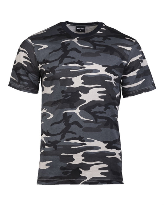 Tricou Mil-Tec Camuflaj Dark Camo – 100% Bumbac, 145 g/m²