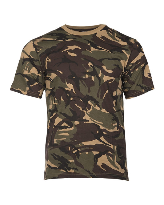 Tricou Mil-Tec Camuflaj DPM – 100% Bumbac, 145 g/m²