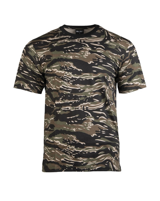 Tricou Mil-Tec Camuflaj Tiger Stripe – 100% Bumbac, 145 g/m²