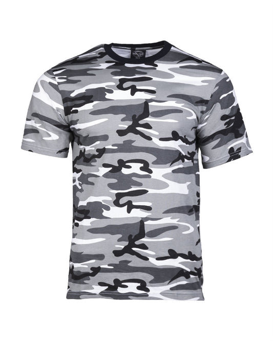 Tricou Mil-Tec Camuflaj Urban – 100% Bumbac, 145 g/m²