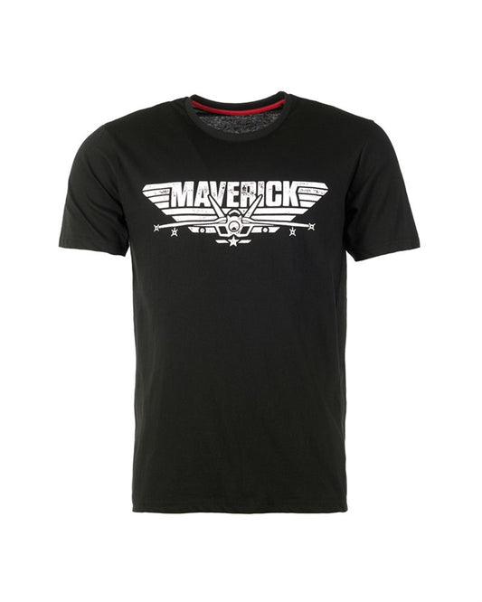 Tricou Mil-Tec Top Gun Maverick – 100% Bumbac, Negru