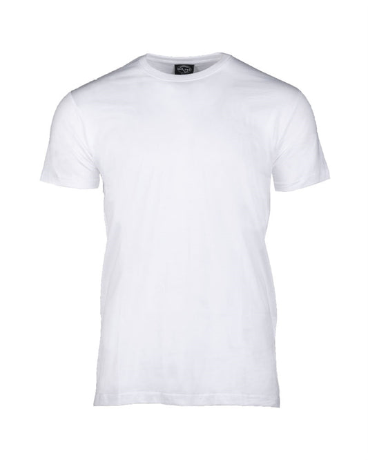 Tricou Mil-Tec US Style – 100% Bumbac, 145 g/m², Alb