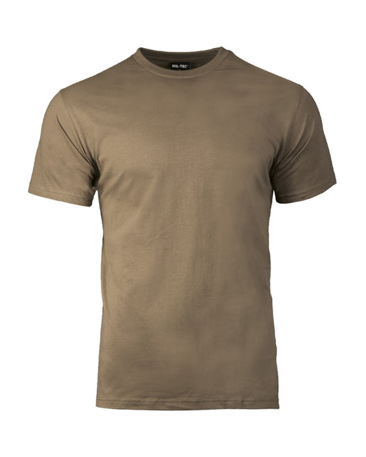 Tricou Mil-Tec US Style – 100% Bumbac, 145 g/m², Coyote