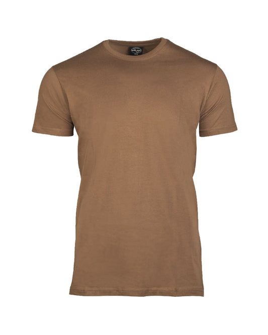 Tricou Mil-Tec US Style – 100% Bumbac, 145 g/m², Maro