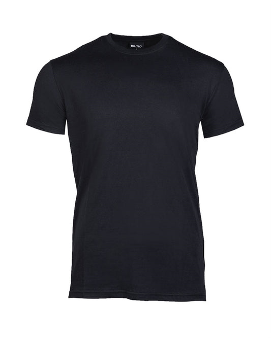Tricou Mil-Tec US Style – 100% Bumbac, 145 g/m², Negru