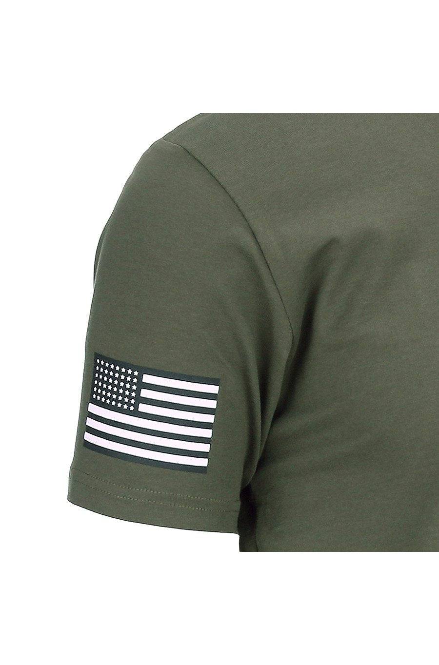 Tricou Militar 101st Airborne USA Fostex WWII Series – Bumbac 100%, Screaming Eagles, Verde Oliv