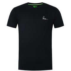 Tricou Minimal Tee Korda - Negru, Bumbac, Confort Pescuit - 1