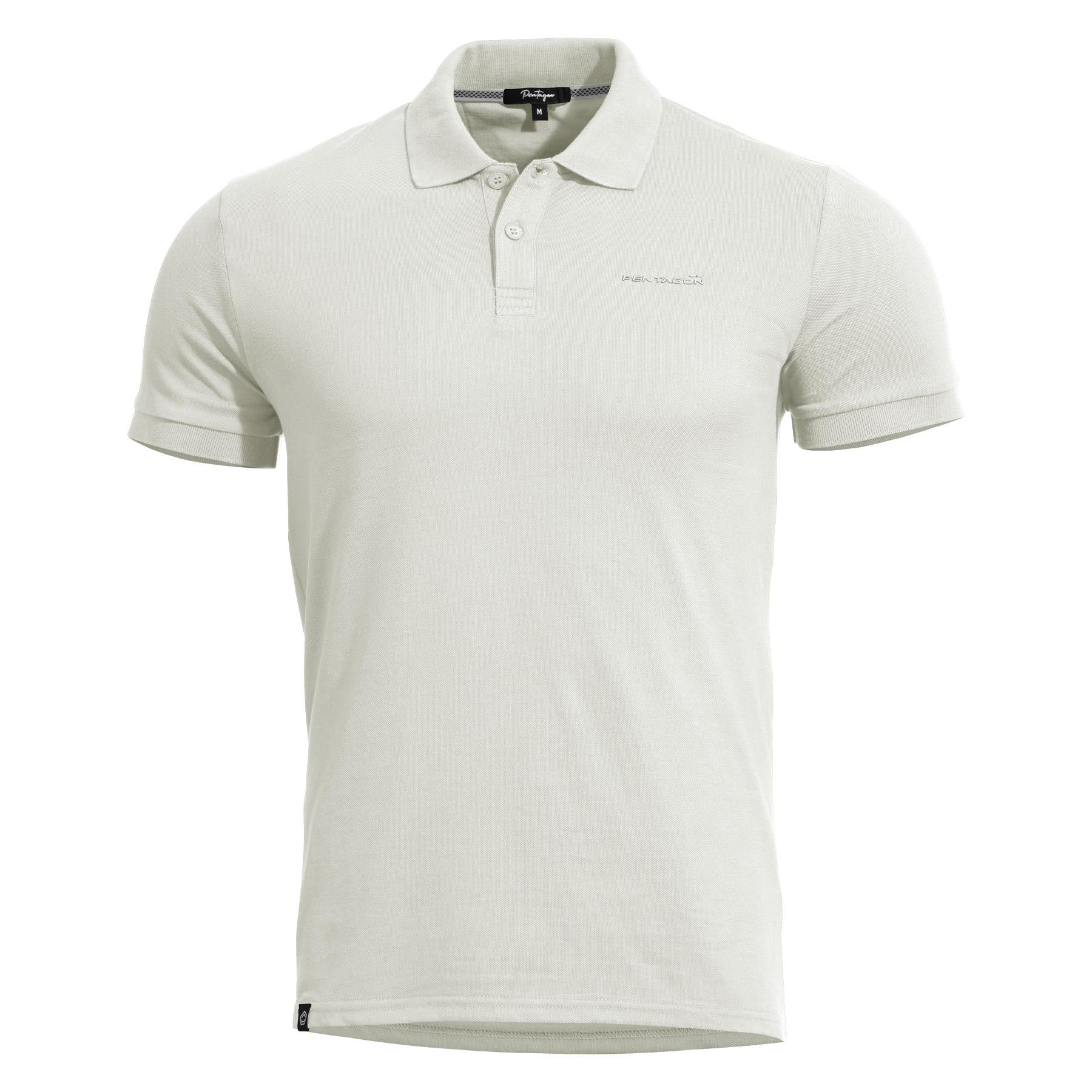Tricou Moth Piquet Polo Shirt White Pentagon Tactical - Stil Versatil și Confort Deosebit