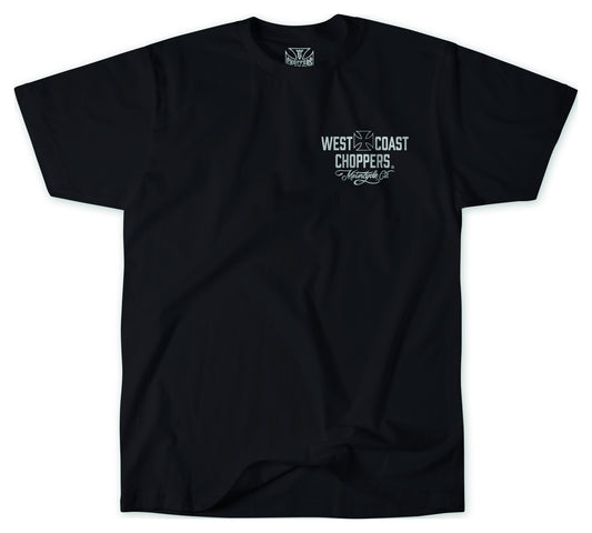 Tricou Moto West Coast Choppers WCC - Bumbac, Design Clasic