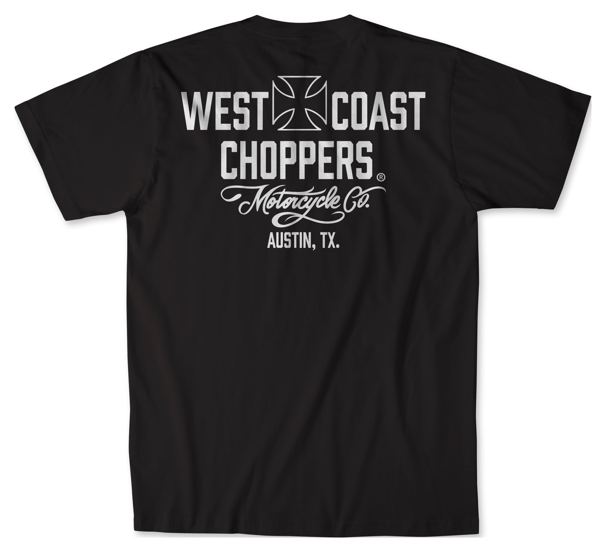 Tricou Moto West Coast Choppers WCC - Bumbac, Design Clasic