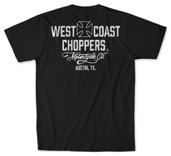 Tricou Moto West Coast Choppers WCC - Bumbac, Design Clasic