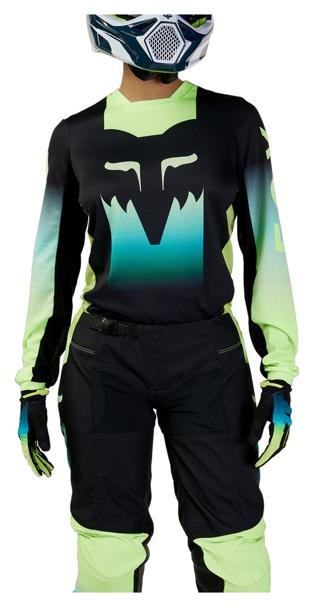 Tricou Motocross Fox 180 Flora Damă - Uscat și Respirabil