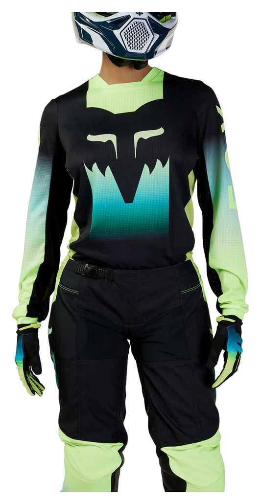 Tricou Motocross Fox 180 Flora Damă - Uscat și Respirabil