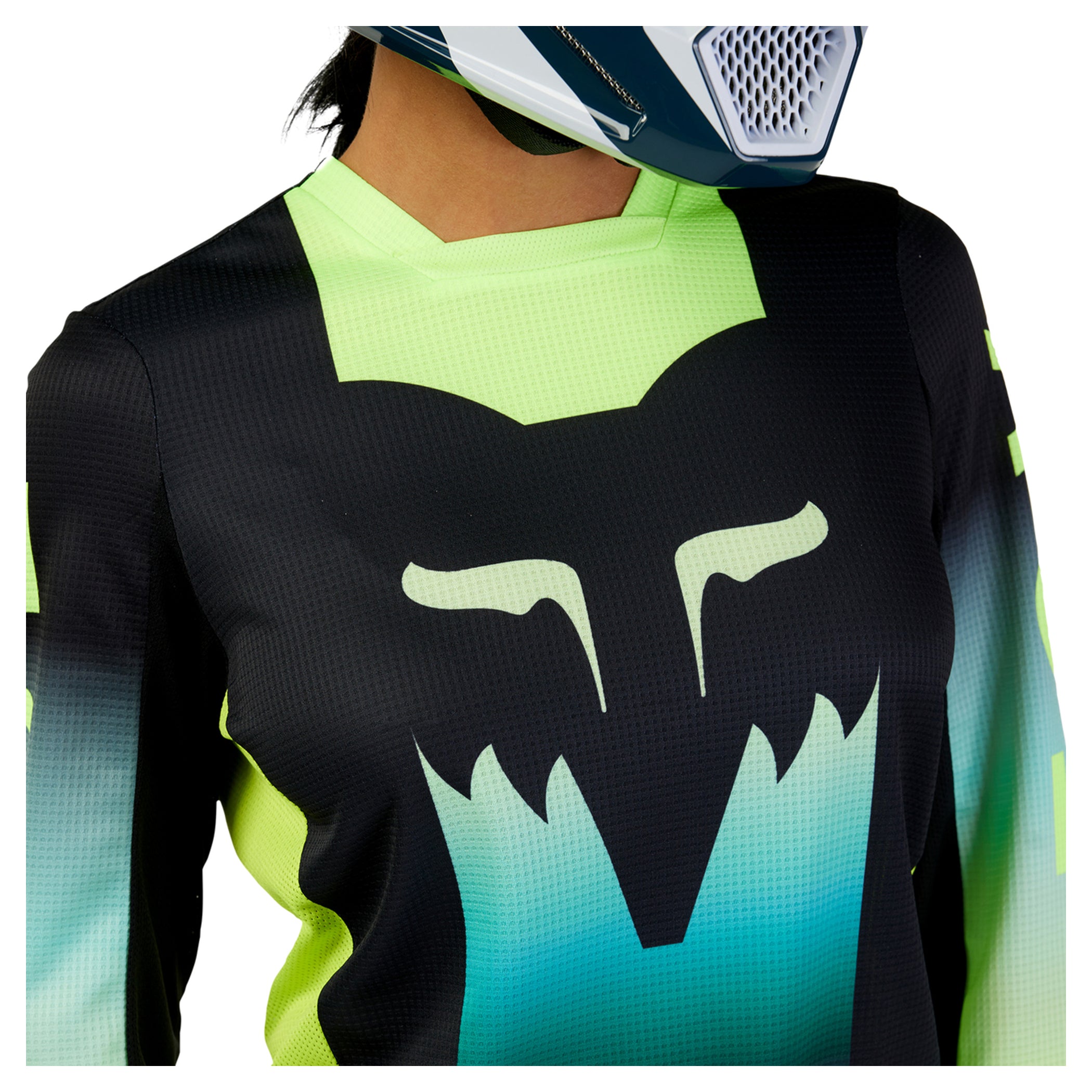 Tricou Motocross Fox 180 Flora Damă - Uscat și Respirabil