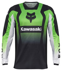 Tricou Motocross Kawasaki Fox 180 - Respirabil și Confortabil
