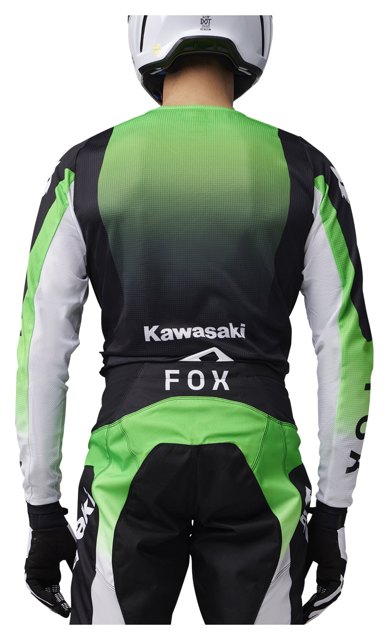 Tricou Motocross Kawasaki Fox 180 - Respirabil și Confortabil