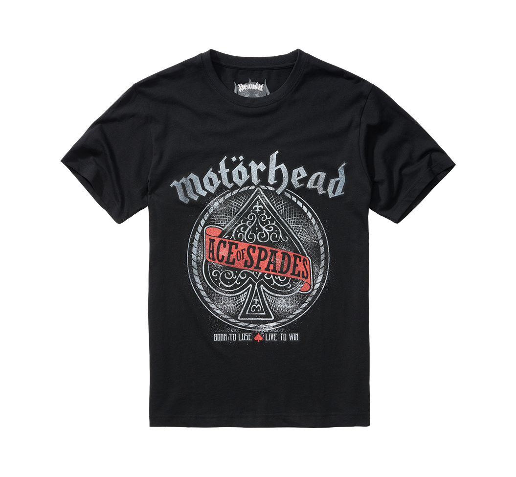 Tricou Motörhead Ace of Spade Negru Brandit - Stil Rock Autentic