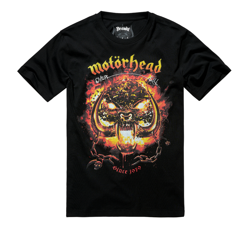 Tricou Motörhead Overkill Negru Brandit - Stil Rebel Autentic