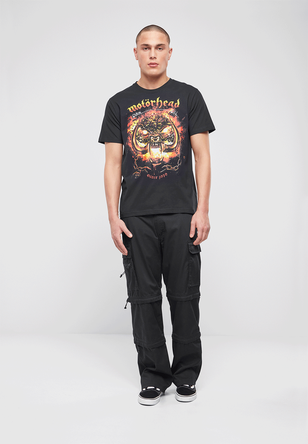 Tricou Motörhead Overkill Negru Brandit - Stil Rebel Autentic