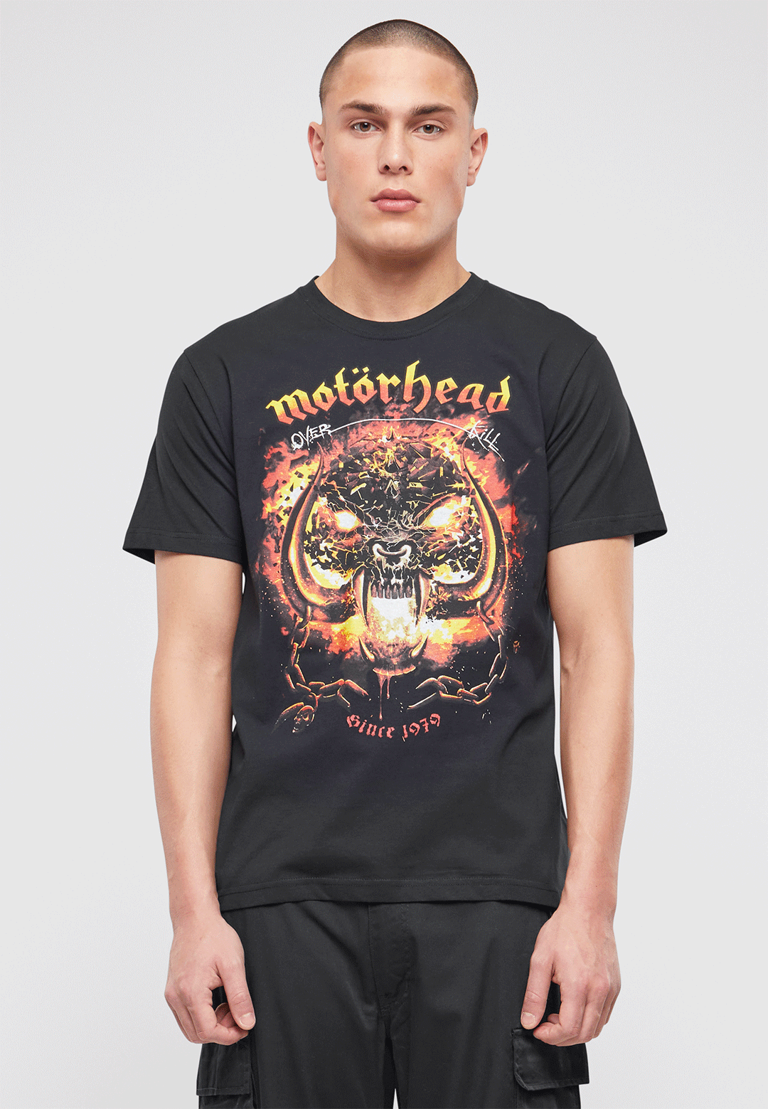 Tricou Motörhead Overkill Negru Brandit - Stil Rebel Autentic