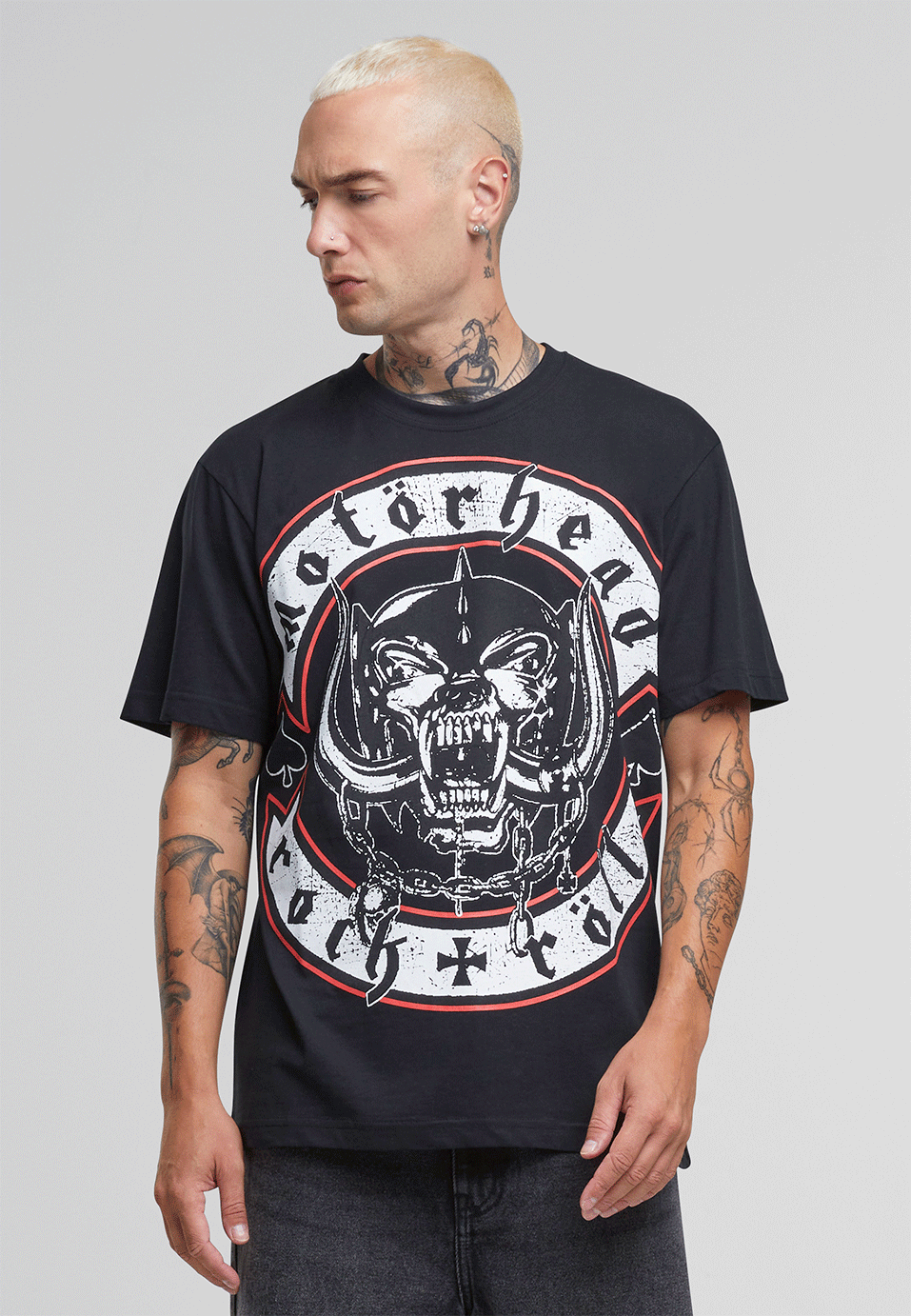 Tricou Motörhead Rock Röll Negru Brandit - Stil Autentic Rock