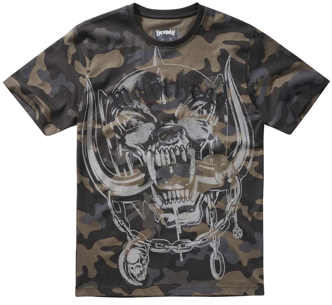 Tricou Motörhead Warpig Print Dark Camo Brandit - Atitudine Autentică