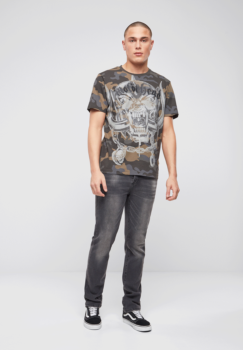 Tricou Motörhead Warpig Print Dark Camo Brandit - Atitudine Autentică